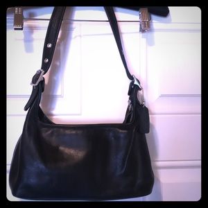 100% Authentic Coach Black Leather Bag
